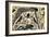 Ancient Egyptian Deities Shu Separating Sibu and Nuit-null-Framed Giclee Print