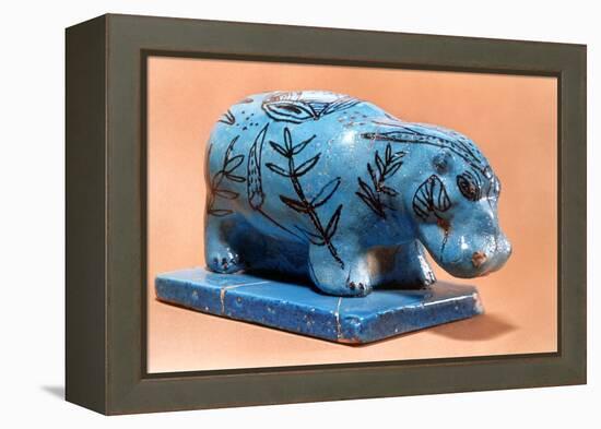 Ancient Egyptian Hippopotamus Figurine, 16th Century BC-null-Framed Premier Image Canvas