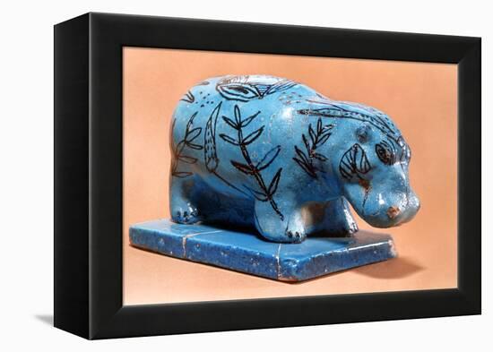 Ancient Egyptian Hippopotamus Figurine, 16th Century BC-null-Framed Premier Image Canvas