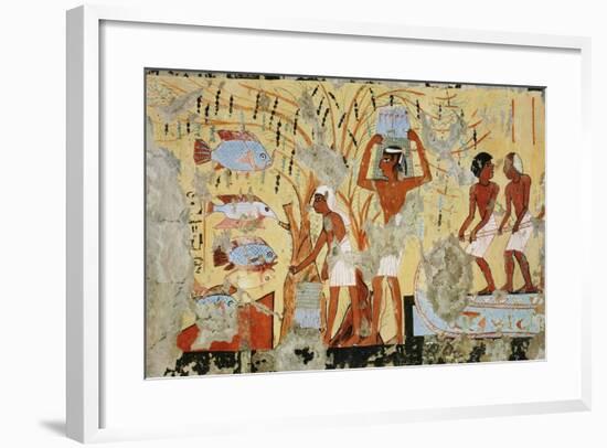 Ancient Egyptian Painting, 1936-Nina M. Davies-Framed Giclee Print