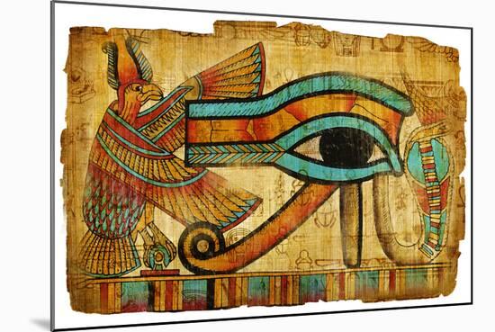 Ancient Egyptian Papyrus-Maugli-l-Mounted Art Print