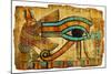 Ancient Egyptian Papyrus-Maugli-l-Mounted Art Print