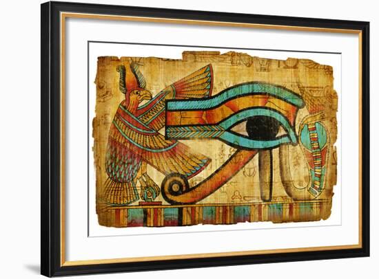 Ancient Egyptian Papyrus-Maugli-l-Framed Art Print