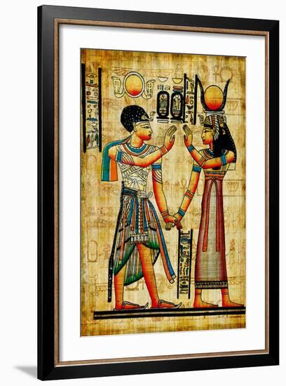 Ancient Egyptian Papyrus-Maugli-l-Framed Premium Giclee Print