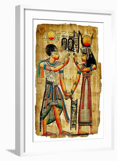 Ancient Egyptian Papyrus-Maugli-l-Framed Art Print