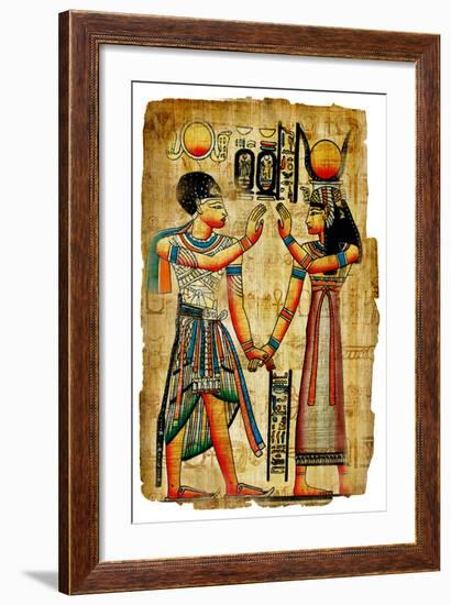 Ancient Egyptian Papyrus-Maugli-l-Framed Art Print