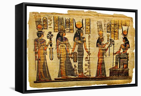 Ancient Egyptian Parchment-Maugli-l-Framed Stretched Canvas