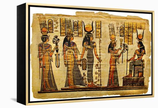 Ancient Egyptian Parchment-Maugli-l-Framed Stretched Canvas