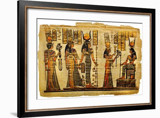 Ancient Egyptian Parchment-Maugli-l-Framed Art Print