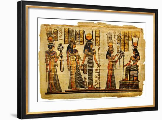 Ancient Egyptian Parchment-Maugli-l-Framed Art Print