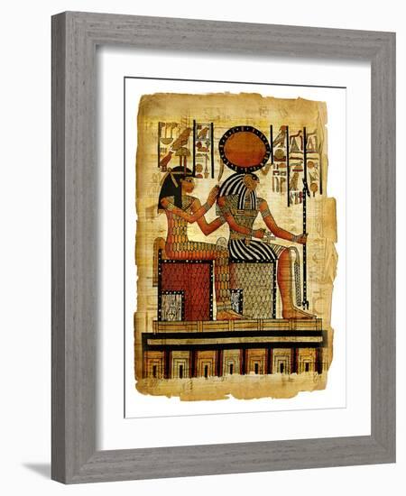 Ancient Egyptian Parchment-Maugli-l-Framed Art Print