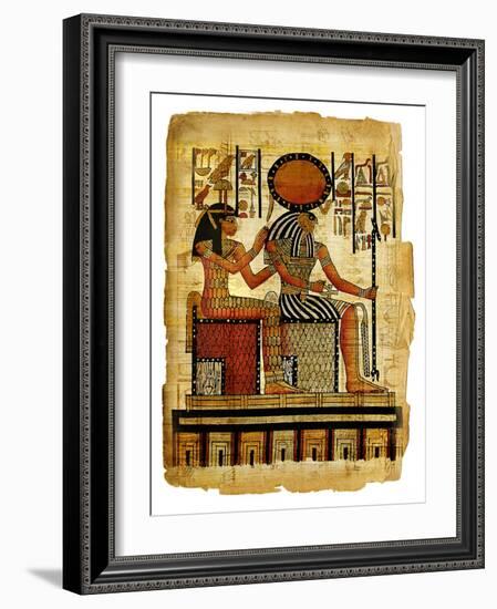 Ancient Egyptian Parchment-Maugli-l-Framed Art Print