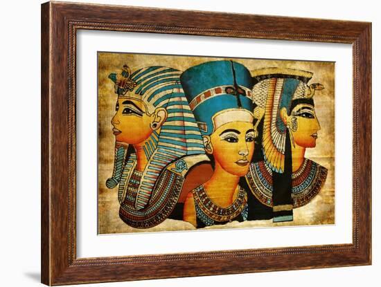 Ancient Egyptian Parchment-Maugli-l-Framed Art Print