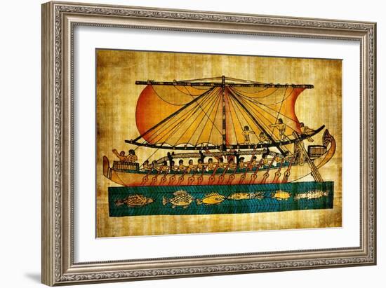 Ancient Egyptian Parchment-Maugli-l-Framed Art Print