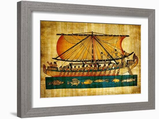 Ancient Egyptian Parchment-Maugli-l-Framed Art Print