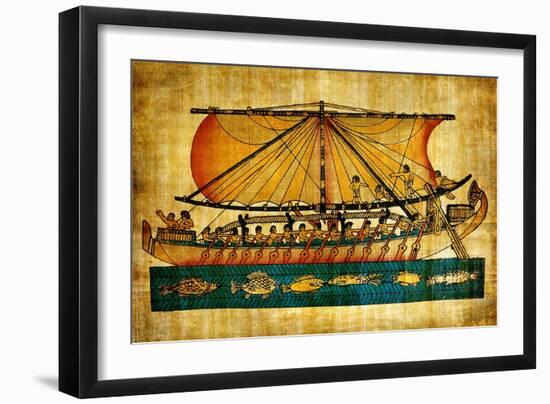 Ancient Egyptian Parchment-Maugli-l-Framed Art Print