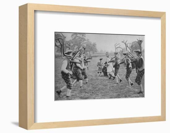 'Ancient Forms of the Dance Still Maintained in England - The Horn Dance', c1935-Unknown-Framed Photographic Print