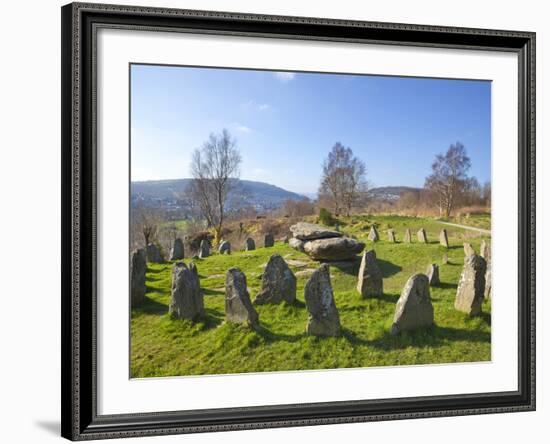 Ancient Gorsedd Stones, Pontypridd, Rhondda, South Wales, Wales, United Kingdom, Europe-Billy Stock-Framed Photographic Print