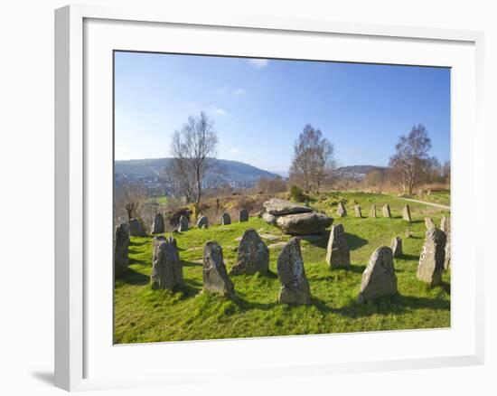 Ancient Gorsedd Stones, Pontypridd, Rhondda, South Wales, Wales, United Kingdom, Europe-Billy Stock-Framed Photographic Print