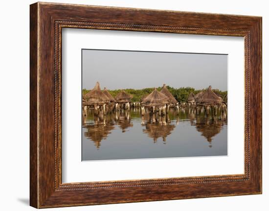 Ancient granaries on an island among mangrove trees, Joal-Fadiouth, Senegal, West Africa, Africa-Godong-Framed Photographic Print