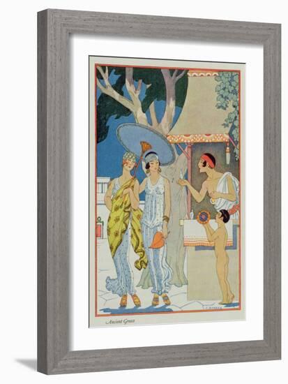 Ancient Greece, from 'The Art of Perfume', pub. 1912-Georges Barbier-Framed Giclee Print