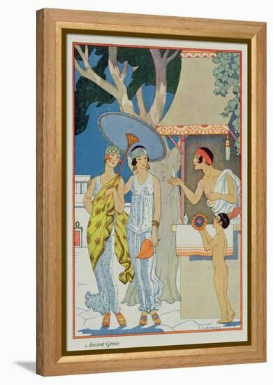 Ancient Greece, from 'The Art of Perfume', pub. 1912-Georges Barbier-Framed Premier Image Canvas