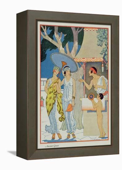 Ancient Greece, from 'The Art of Perfume', pub. 1912-Georges Barbier-Framed Premier Image Canvas