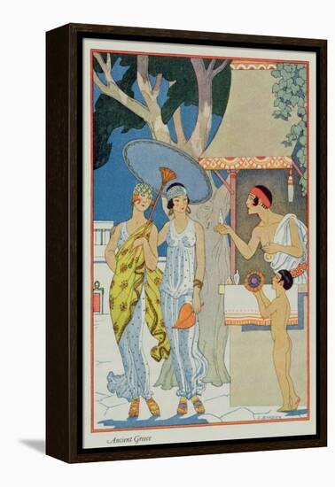 Ancient Greece, from 'The Art of Perfume', pub. 1912-Georges Barbier-Framed Premier Image Canvas