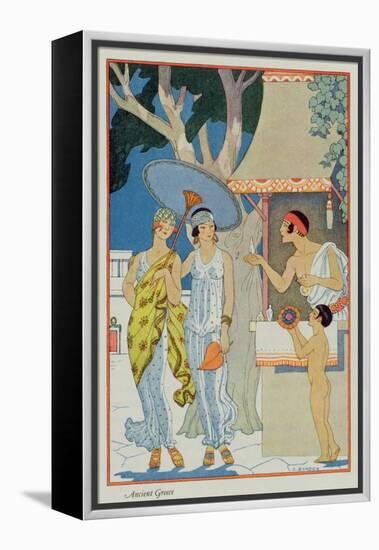 Ancient Greece, from 'The Art of Perfume', pub. 1912-Georges Barbier-Framed Premier Image Canvas