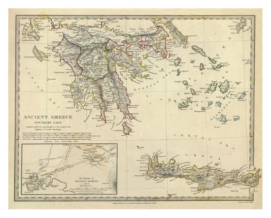 Ancient Greece Southern C 1829 Art Print Art Com