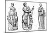 Ancient Greek Muses of Music and Dance-null-Mounted Giclee Print