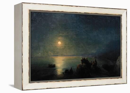 Ancient Greek Poets by the Water's Edge in the Moonlight, 1886-Ivan Konstantinovich Aivazovsky-Framed Premier Image Canvas