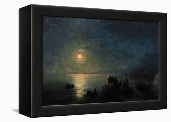 Ancient Greek Poets by the Water's Edge in the Moonlight, 1886-Ivan Konstantinovich Aivazovsky-Framed Premier Image Canvas