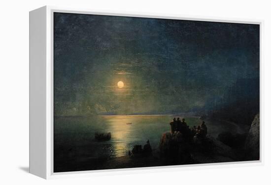 Ancient Greek Poets by the Water's Edge in the Moonlight, 1886-Ivan Konstantinovich Aivazovsky-Framed Premier Image Canvas