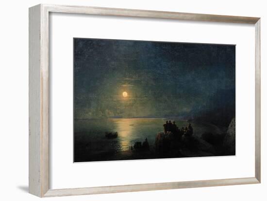 Ancient Greek Poets by the Water's Edge in the Moonlight, 1886-Ivan Konstantinovich Aivazovsky-Framed Giclee Print