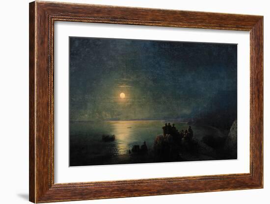 Ancient Greek Poets by the Water's Edge in the Moonlight, 1886-Ivan Konstantinovich Aivazovsky-Framed Giclee Print