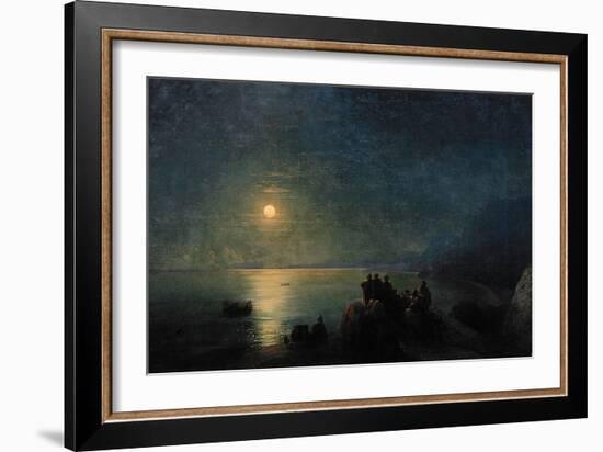 Ancient Greek Poets by the Water's Edge in the Moonlight, 1886-Ivan Konstantinovich Aivazovsky-Framed Giclee Print