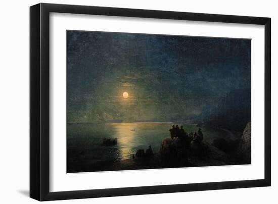 Ancient Greek Poets by the Water's Edge in the Moonlight, 1886-Ivan Konstantinovich Aivazovsky-Framed Giclee Print