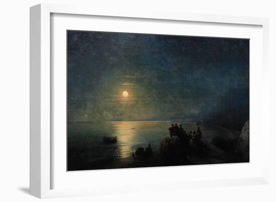 Ancient Greek Poets by the Water's Edge in the Moonlight, 1886-Ivan Konstantinovich Aivazovsky-Framed Giclee Print