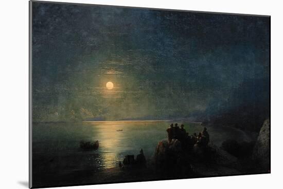 Ancient Greek Poets by the Water's Edge in the Moonlight, 1886-Ivan Konstantinovich Aivazovsky-Mounted Giclee Print