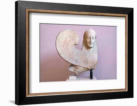 Ancient Greek Sphinx Sculpture-Chris Hellier-Framed Photographic Print