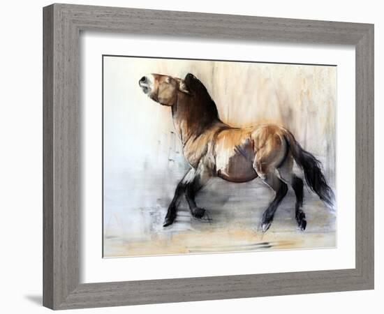 Ancient Horse (Przewalski in winter), 2014-Mark Adlington-Framed Giclee Print