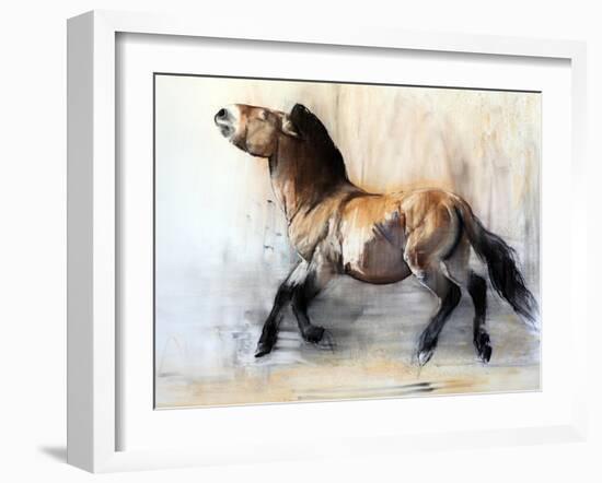 Ancient Horse (Przewalski in winter), 2014-Mark Adlington-Framed Giclee Print