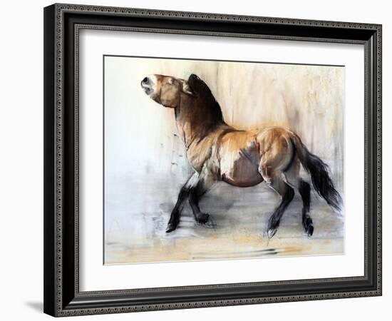 Ancient Horse (Przewalski in winter), 2014-Mark Adlington-Framed Giclee Print