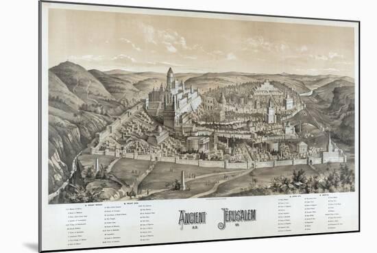 Ancient Jerusalem, A.D. 65-null-Mounted Giclee Print