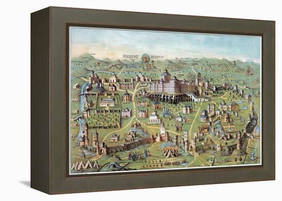 Ancient Jerusalem-null-Framed Premier Image Canvas