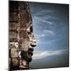 Ancient Khmer Architecture. Huge Carved Buddha Faces of Bayon Temple at Angkor Wat Complex, Siem Re-Perfect Lazybones-Mounted Photographic Print