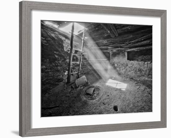 Ancient Kiva On, Cedar Mesa, Utah, USA-John Ford-Framed Photographic Print