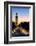 Ancient Koutoubia Mosque, and Jemaa el Fna road at twilight, Marrakech, Morocco, North Africa-Roberto Moiola-Framed Photographic Print