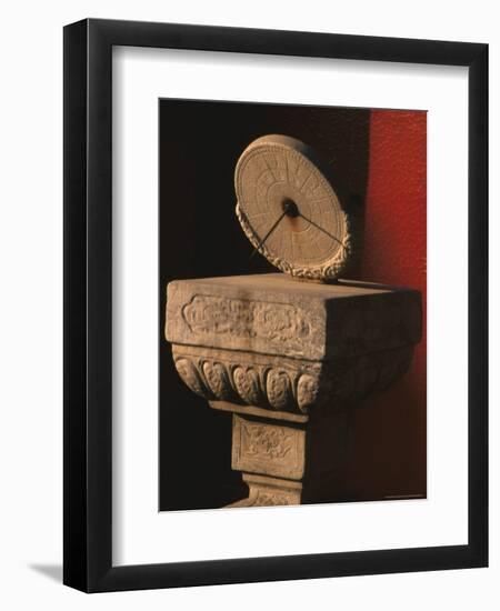 Ancient Marble Sundial, Forbidden City, Beijing, China-Keren Su-Framed Photographic Print